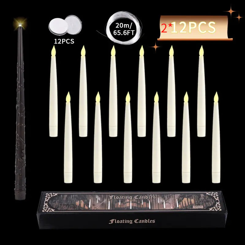 Flameless Candles with Magic Wand Remote